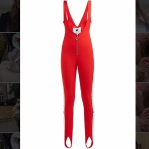 ISO Cordova Vail Bib Stirrip Ski Suit in RED size XXS or XS